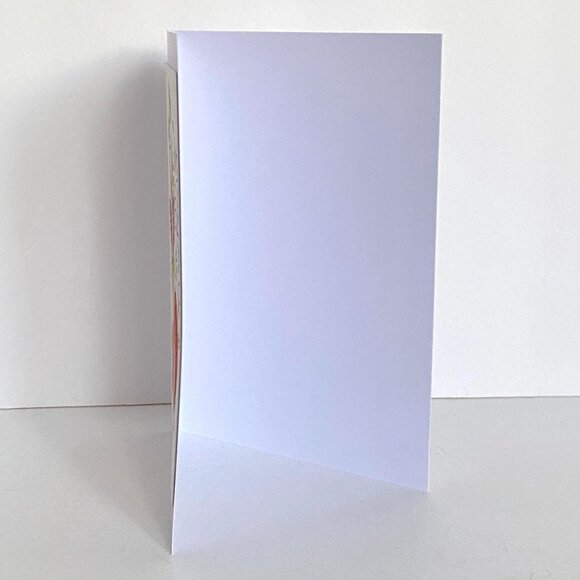 Merry Christmas Blank Greeting Card Original Handmade Watercolor Artwork Signed - Picture 3 of 4